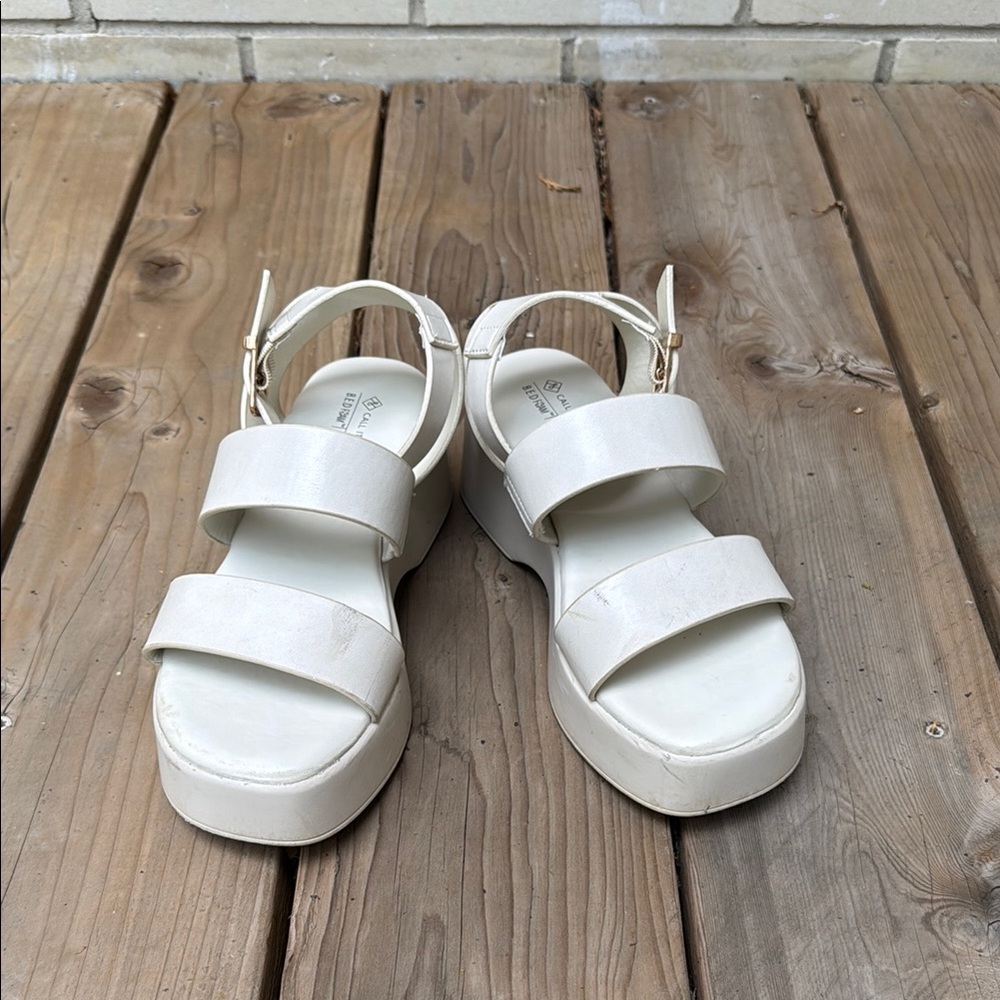 Call It Spring White Minimalist Sandals